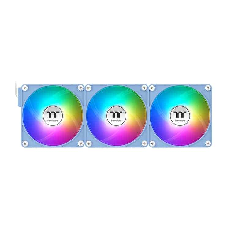 (image for) Thermaltake CT120 EX ARGB Sync Hydrangea Blue 120mm PWM Fan Triple Pack